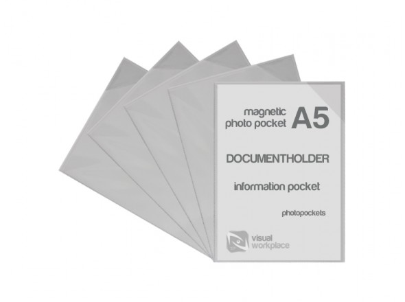 Magnetic photo pockets A5