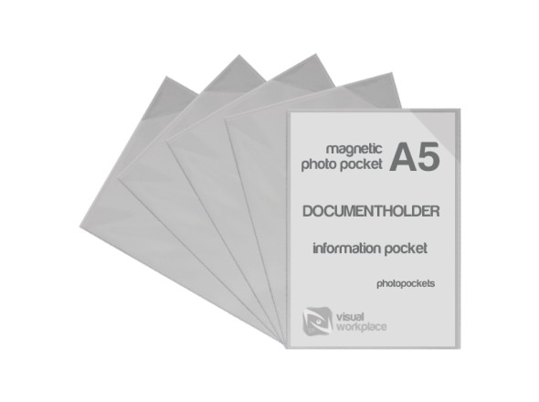 Magnetic photo pockets A5