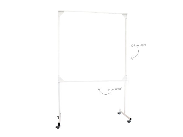 Mobile whiteboard stand 120x90cm