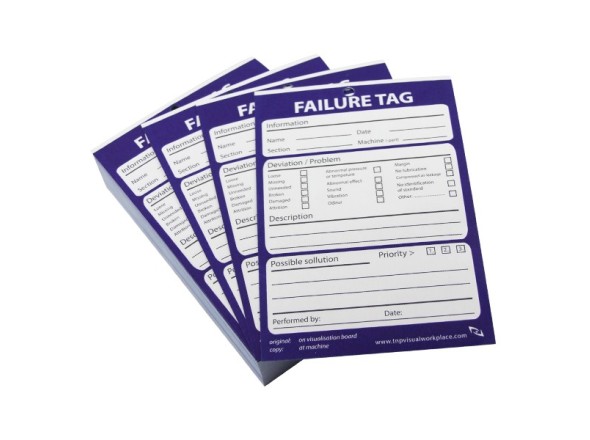 5S Failure tag 