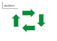 Arrow magnet - small | Green