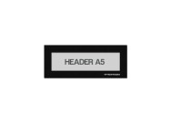 Magnetic window A5 headers | Black