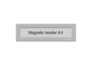 Magnetic window A4 headers | Silver-grey