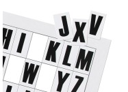  Magnetic letters (A4 sheet) close up