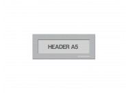 Magnetic window A5 headers | Silver-grey