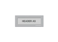 Magnetic window A5 headers | Silver-grey