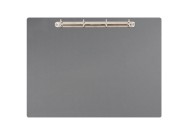 Magnetic ring binder clipboard A3 - landscape | Grey