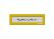 Magnetic window A4 headers | Yellow