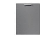 Magnetic ring binder clipboard A4 - portrait | Grey