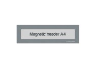 Magnetic window A4 headers | Grey