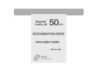 Magnetic memo rail 50cm document example