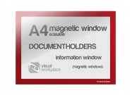 Magnetic Window A4 erasable | Red