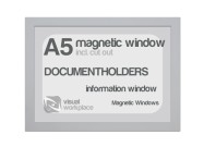 Magnetic window A5 (incl. cut out) | Silver