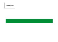 Magnetic strip 3cm x 100cm | Green