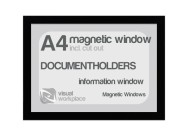 Magnetic windows A4 (incl. cut out) | Black