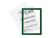 Selfadhesive magnetic foil A4 (incl. magnetic window) | Green