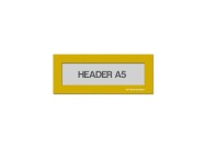 Magnetic window A5 headers | Yellow