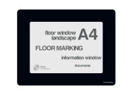 Floorwindows A4 (single) | Black