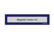 Magnetic window A3 headers | Blue