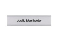 Plastic label holder