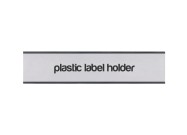 Plastic label holder