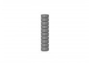 Whiteboard magnets round 15mm | Grey