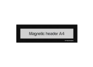 Magnetic window A4 headers | Black