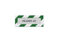 Magnetic window A5 headers (mixed colours) | Green / White