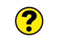 Question magnet 5cm  | Yellow