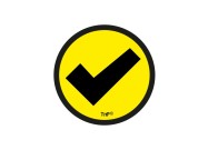 Check magnet 3cm | Yellow