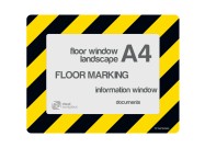 Floorwindows A4 (single) | Yellow / Black