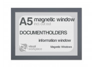 Magnetic window A5 (incl. cut out) | Grey