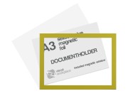 Selfadhesive magnetic foil A3 (incl. magnetic window) | Yellow