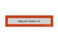 Magnetic window A3 headers | Orange