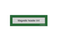 Magnetic window A4 headers | Green