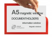Magnetic document holder A5 with hand