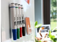 Magnetic whiteboard markers (various colours) example
