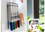 Magnetic whiteboard markers (various colours) example