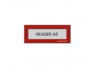 Magnetic window A5 headers | Red