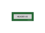 Magnetic window A5 headers | Green