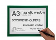 Magnetic document holder A3 including cut out