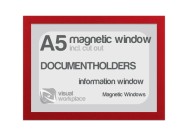 Magnetic window A5 (incl. cut out) | Red