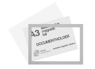 Selfadhesive magnetic foil A3 (incl. magnetic window) | Silver-grey