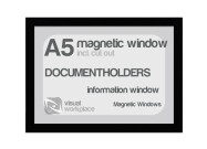 Magnetic window A5 (incl. cut out) | Black