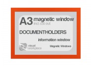 Magnetic windows A3 (incl. cut out) | Orange