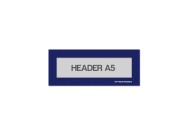 Magnetic window A5 headers | Blue