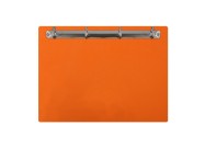 Magnetic ring binder clipboard A4 - landscape | Orange