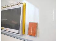 Leaflet holder magnetic A8 portrait example 2