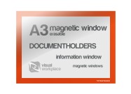 Magnetic Window A3 erasable | Orange