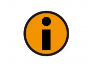 Info magnet 5cm  | Orange